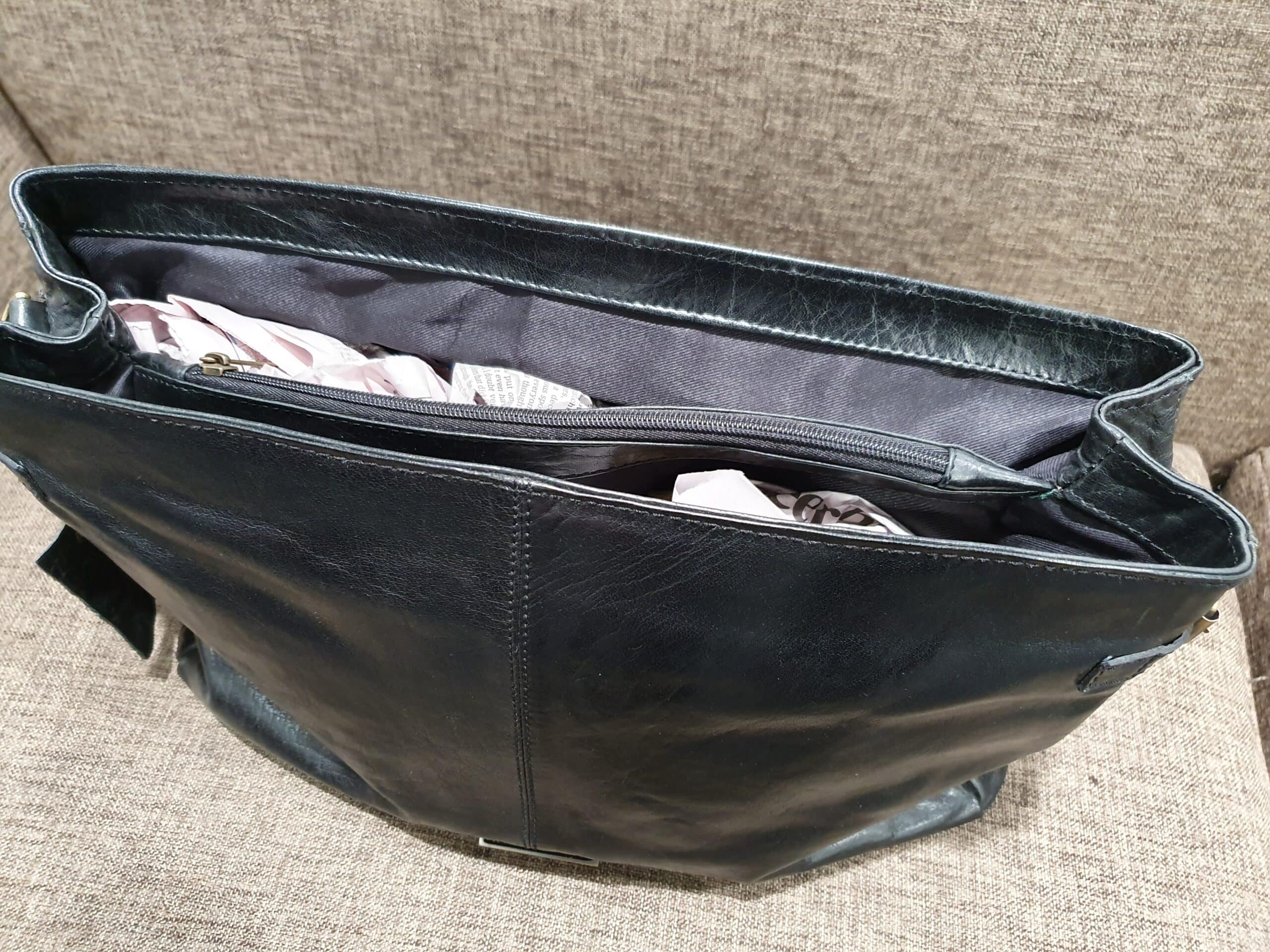 Cobb & Co Black Leather Bag Leather Direct
