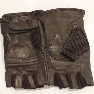 fingerless leather gloves