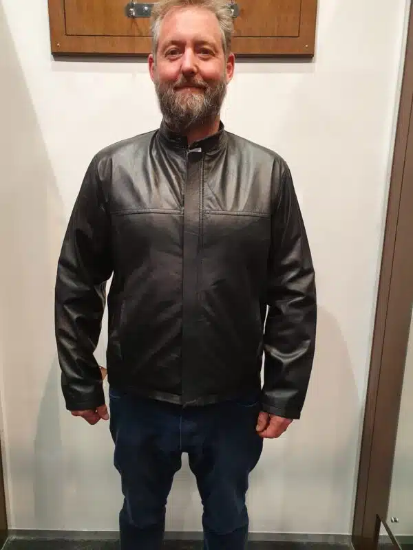 fashion leather jacket mens