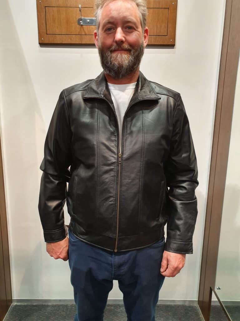 Mens Leather Jacket Genuine Black Leather Jacket Leather Direct NZ