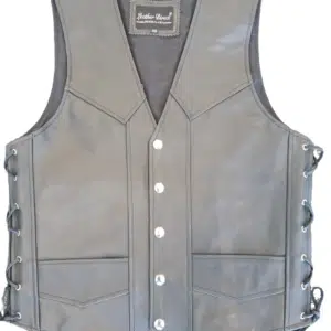 Biker Leather Vest