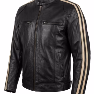 Men's Biker Style Leather Jacket