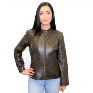 Women's leather jacket