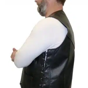 mens leather vests nz