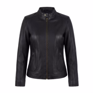 Black leather jacket for girls