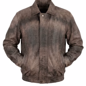 Bufffer Brown Leather Jacket