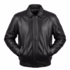 bomber leather jacket