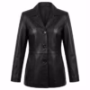 Genuine leather coat for women