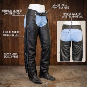 genuine leather chaps pant