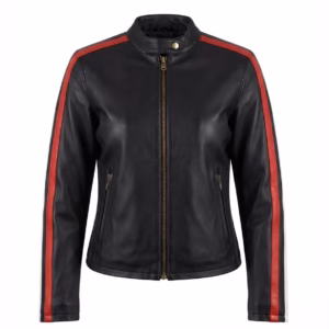 womens racing style leather jacket