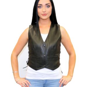 Womens leather vests