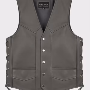 Side Lace leather vest