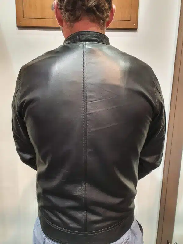 oversized leather jacket