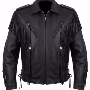 Fringed Leather Jacket
