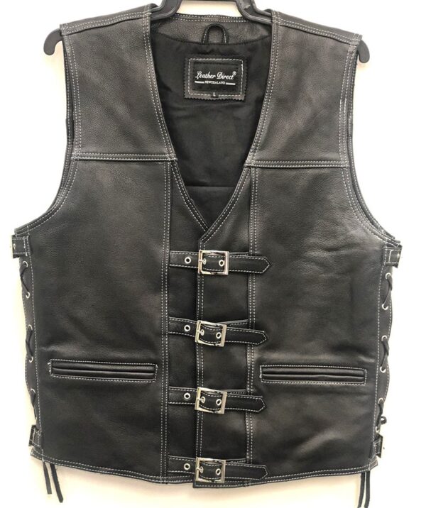 genuine leather vest
