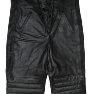 leather bib pants