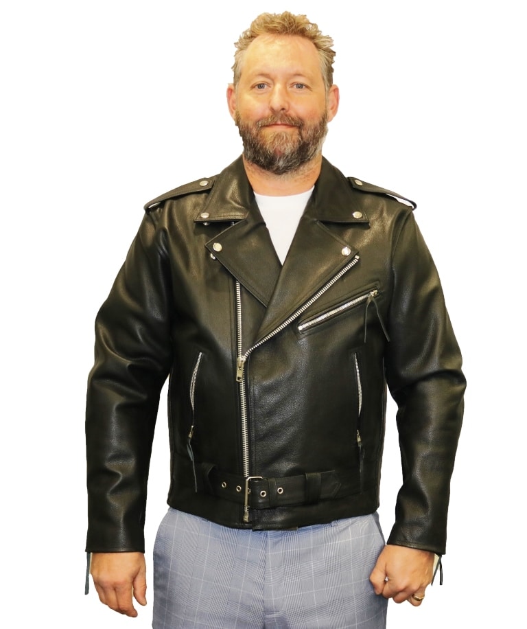 Plain Motorcycle Leather Jackets for Bikers - Armoured Jackets