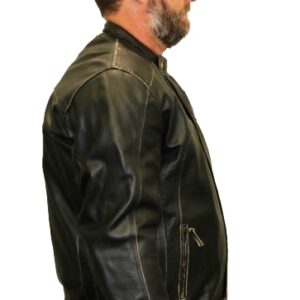 armoured leather jacket