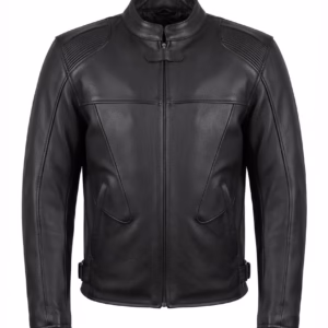 Black Motorcycle Leather Jacket
