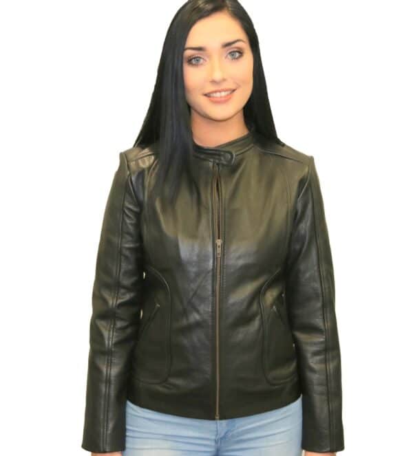 Women s Biker Jacket Motorcycle Leather Jacket for Women NZ