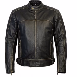 rub off motorcycle leather jacket