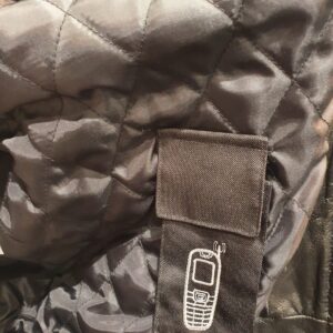 a leather jacket