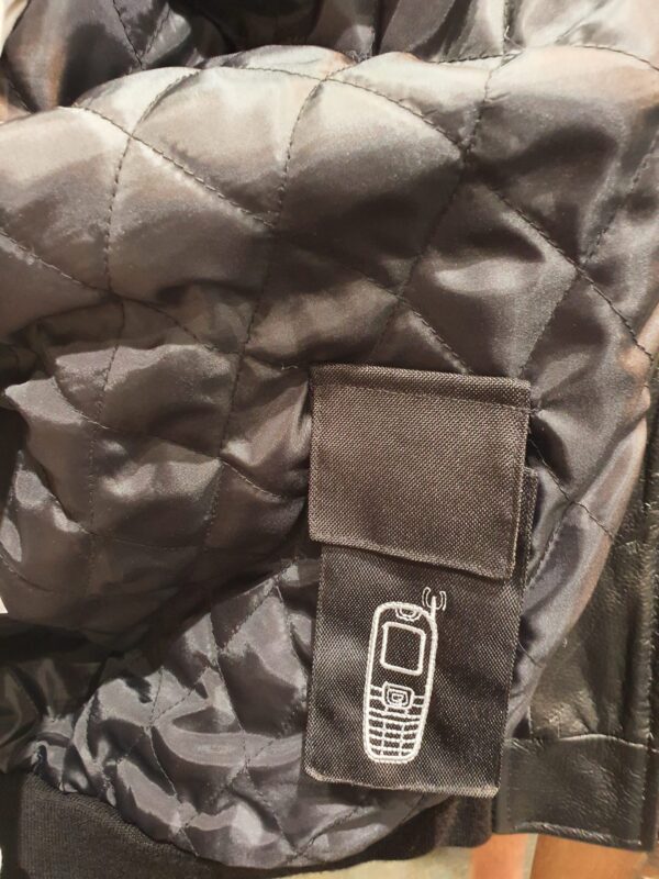 a leather jacket