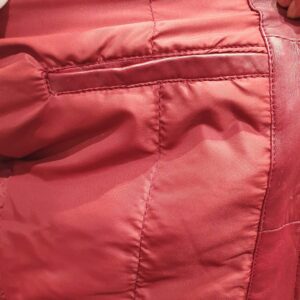 red leather jacket