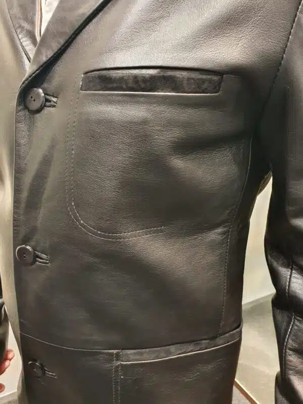 Black leather blazer new zealand