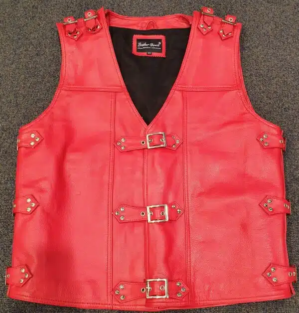 red leather vest new zealand