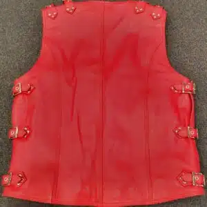 red leather vest nz