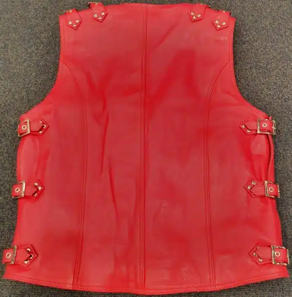red leather vest nz