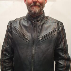 motorcycle leather jacket mens