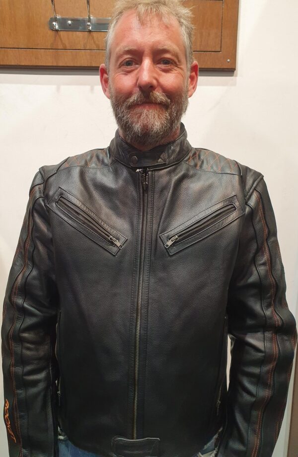 motorcycle leather jacket mens
