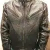 Motorcycle riding leather jacket