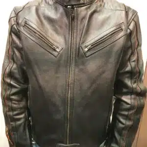 Motorcycle riding leather jacket