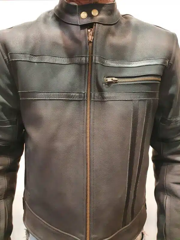 Matt Motorcycle Leather Jacket