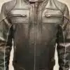 Men's motorcycle leather jacket