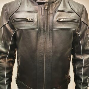 Men's motorcycle leather jacket