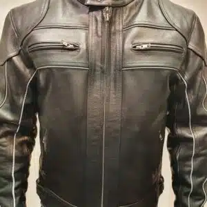 Men's motorcycle leather jacket