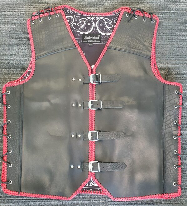 4mm thick leather vest