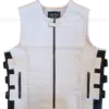 White Leather Vest