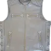cowhide leather vest