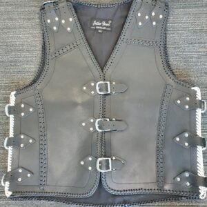 custom leather vest australia