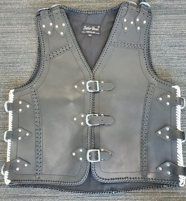 custom leather vest australia