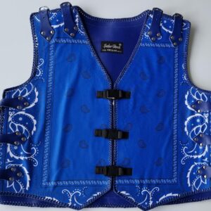 customized leather vest