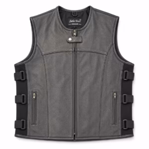 Swat Motorcycle Leather Vest