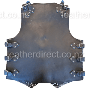 thick leather vest