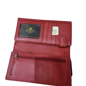 red leather wallet