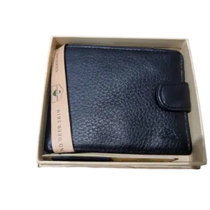 deer skin leather wallet